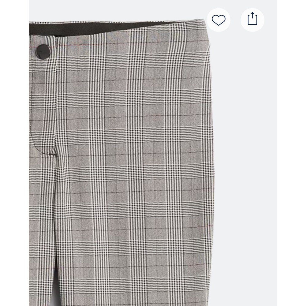 NWOT Violet High Rise Straight Trouser Plaid - 10